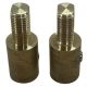 20mm Brass Spindle Top Extension Flat Sided 7TA114 (Pair)