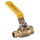 15mm Female X Copper Press Gas Ball Valve Lever Handle AGA Approved 1/2