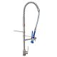 Gentec GPURE Pre Rinse Sink Mixer With Pot Filler Brushed Stainless Steel GPJ1200 