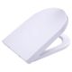 Haron Vogue D Shape White Toilet Seat Slow Close Quick Release Hinges TS-2190