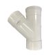Jumpdown Drop Junction Left Hand 100mm X 45 Deg X 15 Deg PVC DWV 20967
