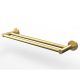Master Rail 1000mm Brushed Gold Double Towel Rail 