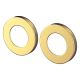 Master Rail Large Round Cover Plate Brushed Gold LRCP-BG (Pair)