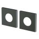 Master Rail Large Square Cover Plate Brushed Nickel LSCP-BN (Pair)