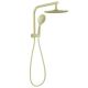 Nero Dolce Brushed Gold Twin 2 In 1 Shower With 250mm Head NR250805BBG