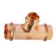 40mm X 20mm Reducing Tee Gas Copper Press