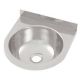 Round Wall Hand Basin 365mm Stainless Steel HBR