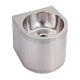 Round Wall Hand Basin 365mm With Shroud Stainless Steel HBRS 