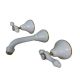Traditions Lever Bath Set Ivory Gold Ceramic Disc 150mm Fixed Outlet TL1520
