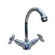 Traditions Twinner Sink Tap Chrome JV Washer Swivel Outlet ST3035