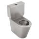 Wall Faced Ambulant Toilet Suite Close Couple P Trap Stainless Steel WC-SSACCP 