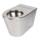 Wall Faced Toilet Pan P Trap Stainless Steel WC-SSWFP