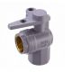 Water Meter Ball Valve Right Angle Lockable 20mm Female Recycled Lilac 3/4