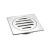 100mm Shower Floor Grate Cp Square Drop In Suit Pvc Short Tail 