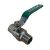 15mm Ball Valve Male x Female Lever Handle Gas Water Approved 1/2