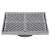 250mm Square Floor Grate Heel Proof 316 Stainless 100mm Outlet FW-250S-316 