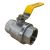40mm Gas Lever Handle Ball Valve Female AGA Approved 1-1/2