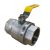 50mm Gas Lever Handle Ball Valve Female AGA Approved 2