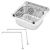 Cleaners Sink Stainless Steel With Grate & Adjustable Legs AB-CS-L 