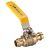 20mm Copper Press Gas Ball Valve Lever Handle AGA Approved 3/4