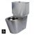 Disabled Toilet Suite Close Couple P Trap Stainless Steel WC-SSDCCP