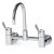 Gentec Cleanline 100mm Lever Wall Mount Exposed Set 165mm Curved Spout 4 Star 7.5L/Min CL10010