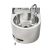 Round Hands Free Knee Operated Wall Hand Basin Stainless AB-KNEEHB-R