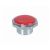 Standard Button Red Chrome