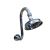 Traditional Curved Swan Neck Shower Arm and Rose Chrome TP5912 
