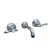 Traditions Lever Bath Set Chrome Ceramic Disc 150mm Fixed Outlet TL1384