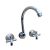 Traditions Wall Sink or Bath Set Chrome Ceramic Disc Swivel Outlet STC300
