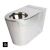 Wall Faced Disabled Toilet Pan P Trap Stainless Steel WC-SSDP