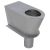 Stainless Steel Long Drop Pit Toilet Pan Wall Faced Extended Shute M-WC-SSLD
