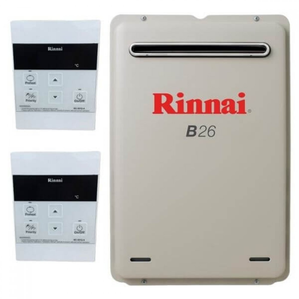 Rinnai B26 NATURAL GAS 60C B26N60A Builders Water Heater With 2