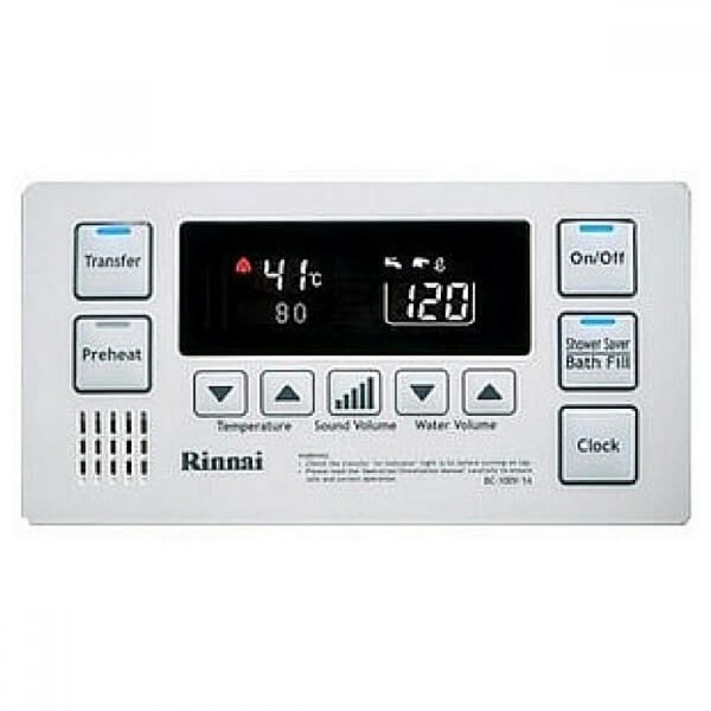Rinnai Deluxe Bathroom Controllers White Plumbing Sales