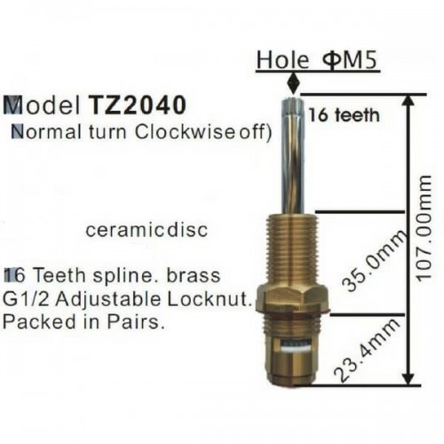 Haron 28mm Tap Spindle Body Extenders Suit Ceramic Disc