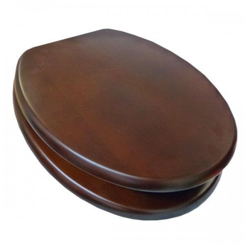 mahogany toilet seat