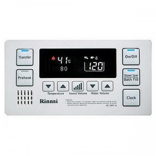 Rinnai Deluxe Bathroom Controllers White Plumbing Sales