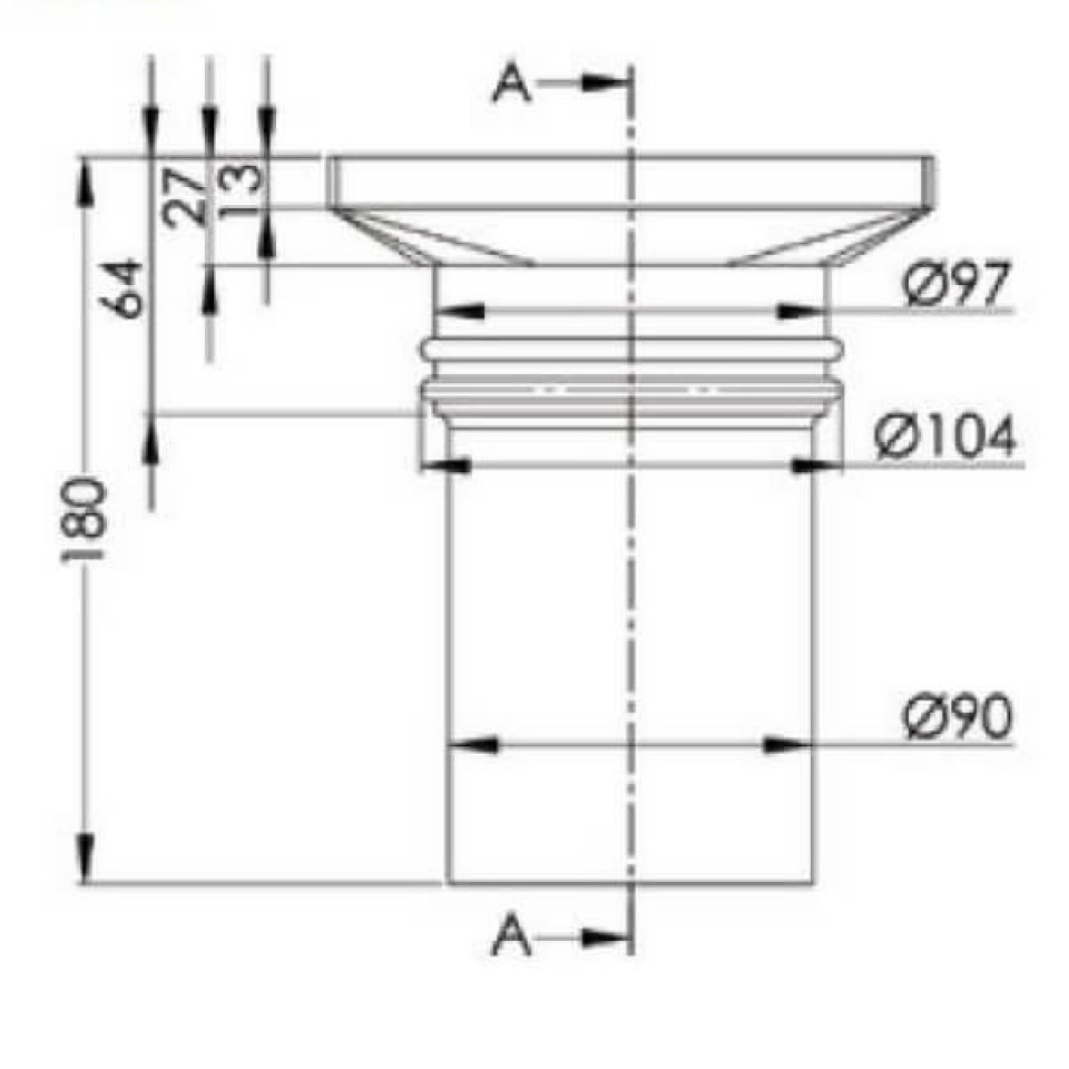 Stainless Bucket Waste Square 150mm At Plumbing Sales