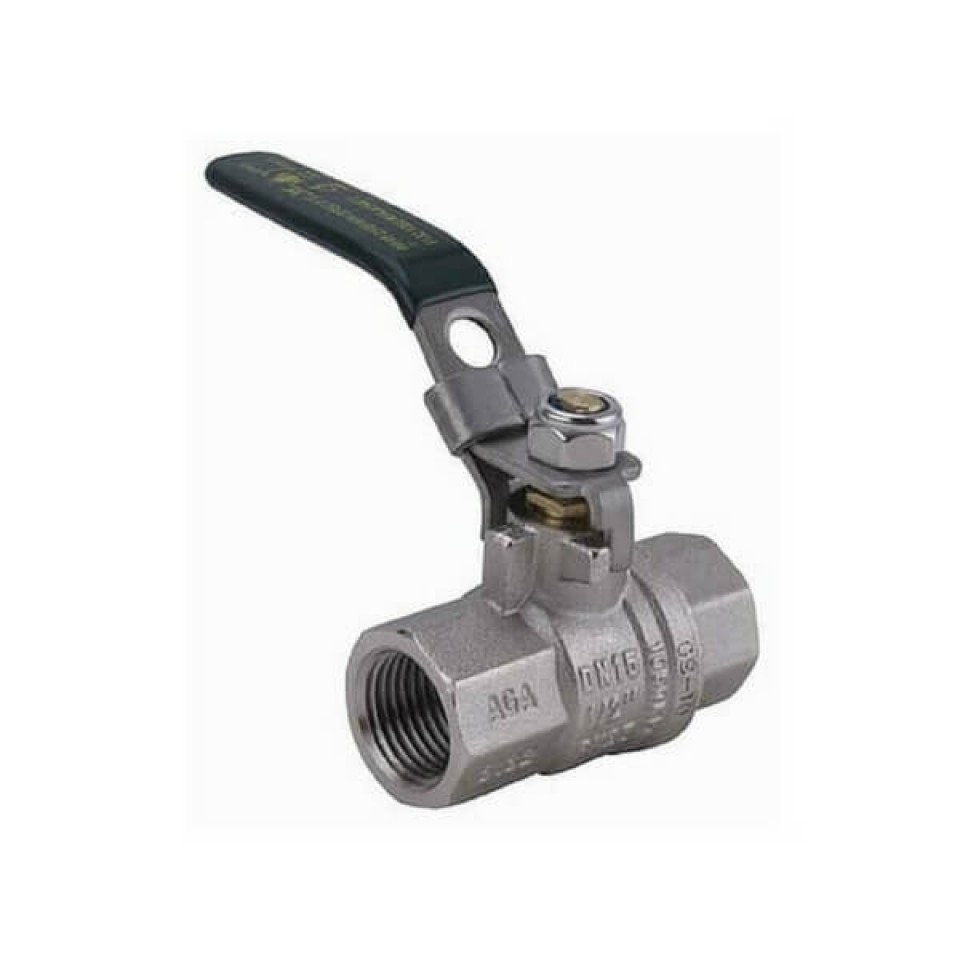 25mm Lockable Lever Ball Valve F x F Gas & Water Approved