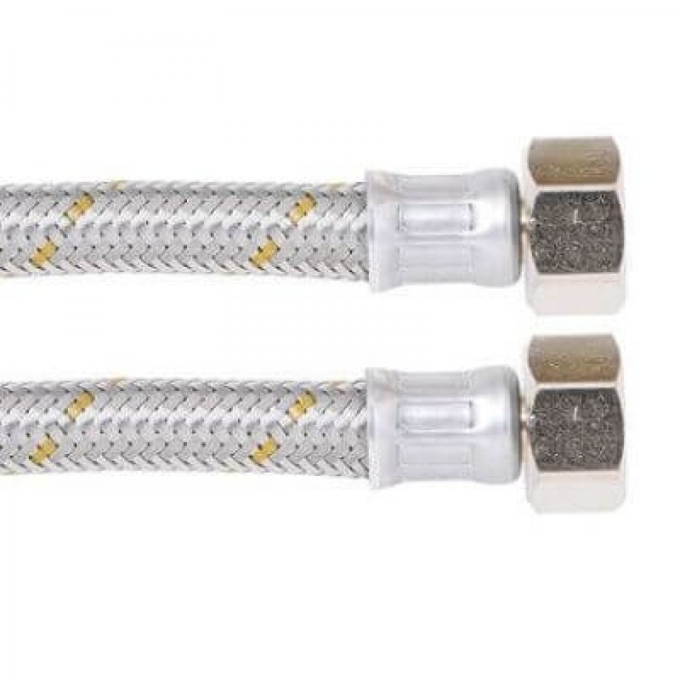 300mm X 15mm BSP Female Gas Hose Flexible Stainless