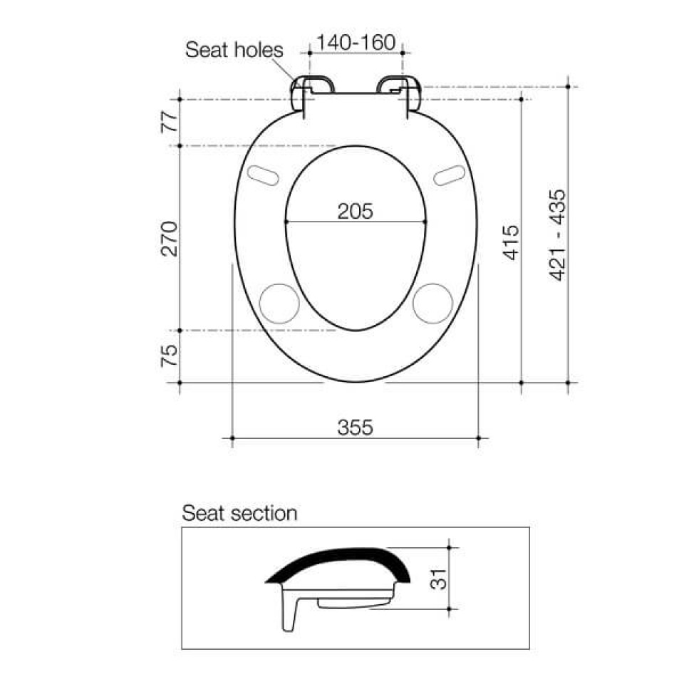 Caroma Toilet Seats Pedigree Care White at Plumbing Sales
