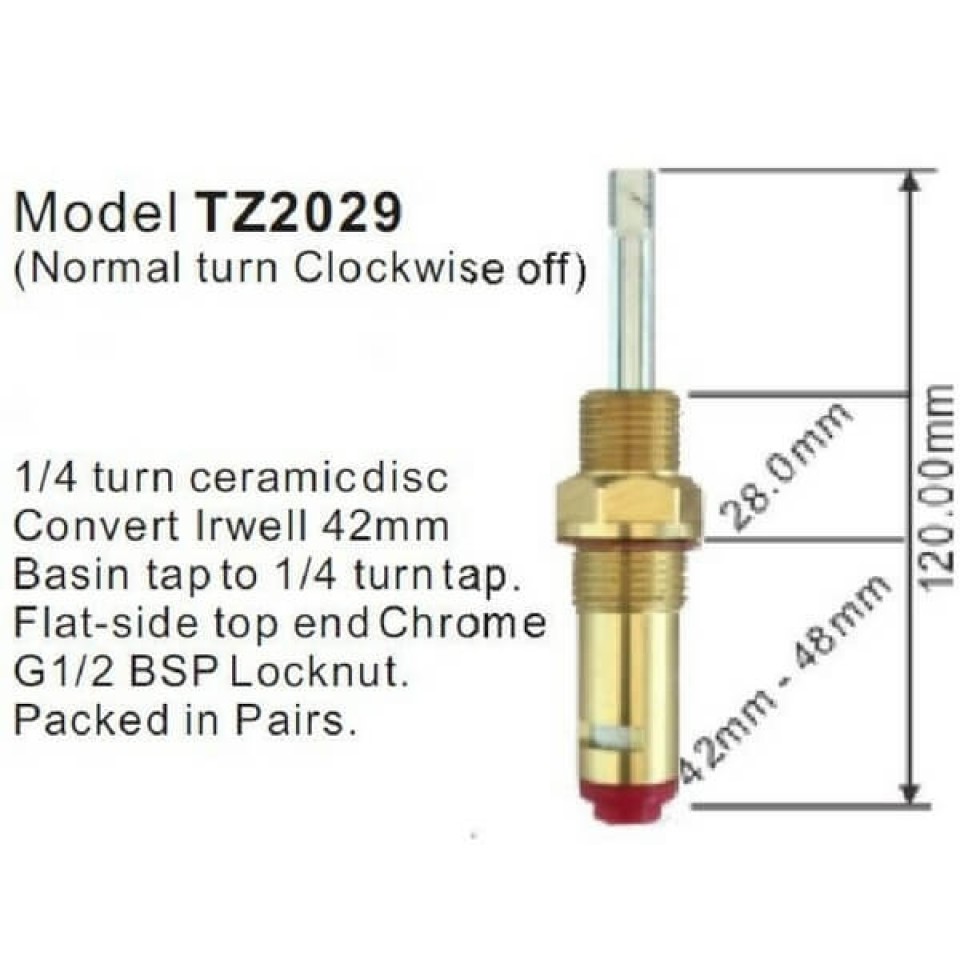 Easytap Tz2029 Deep Seat Basin Spindles At Plumbingsales
