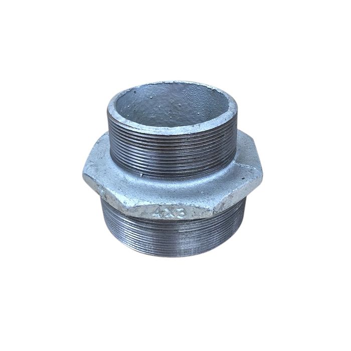 100mm X 80mm Galvanised Hex Nipple Reducing