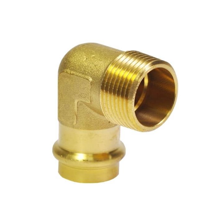 25mm X 1" Male BSP Elbow Water Copper Press
