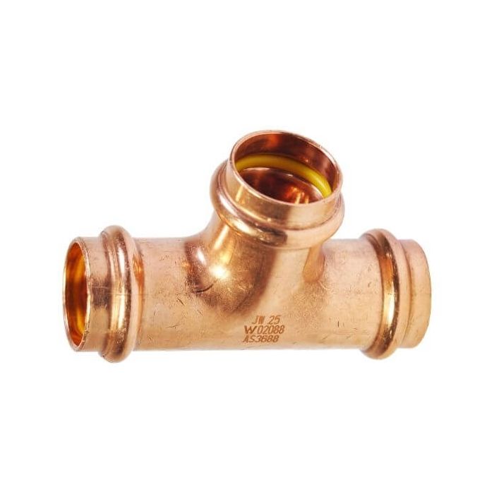 20mm Tee Equal Gas Copper Press