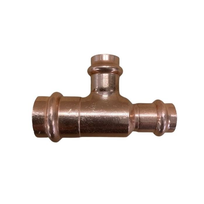 20mm X 15mm X 15mm 1/2" Reducing Tee Water Copper Press