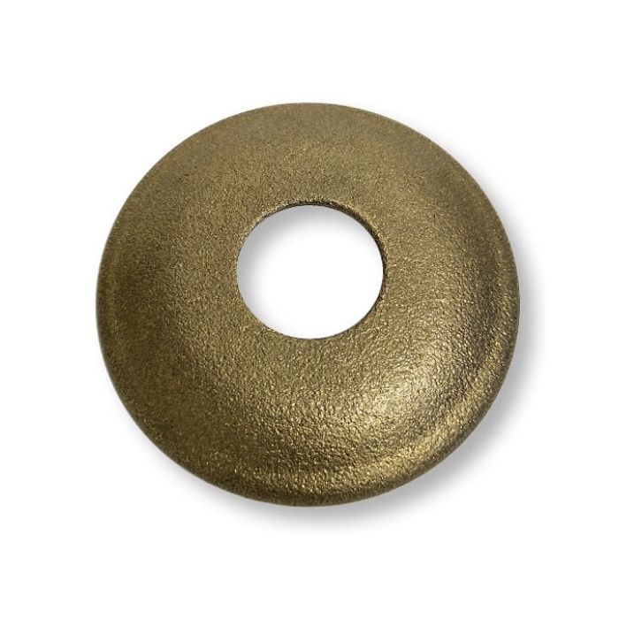 20mm BSP X 10mm Rise Cover Plate Rough Brass Metal 