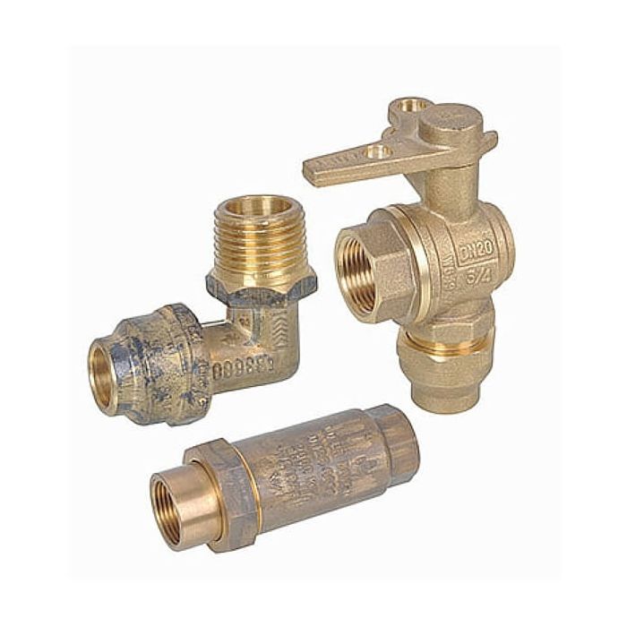 20mm Water Meter Kit Flared Compression 
