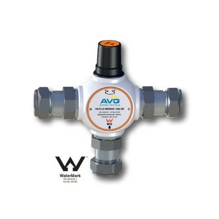 25mm Tempering Valve Hi Flo AVG TVA25HF